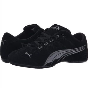 NIB Puma Soleil V2 Suede Patent Black/Steel Grey